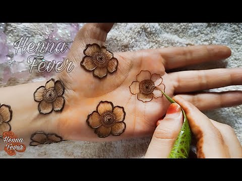 Beautiful Aesthetic Floral Mehndi Henna Design for 2025 | Step by Step Easy Tutorial | Henna Fever