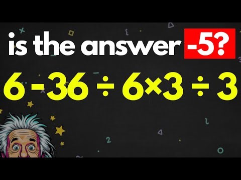 How to Solve This Math Problem in Seconds 6-36÷6×3÷3