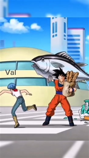 Goku dodges Bulma punch 🤣 | dragon ball super #shorts #goku