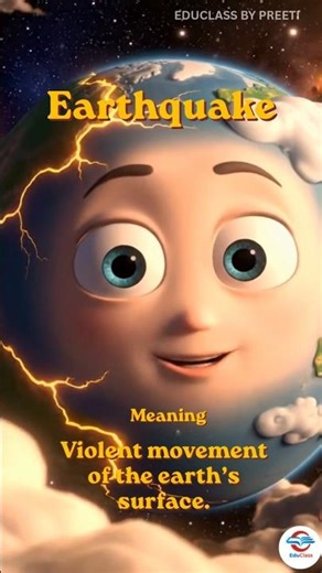 What If Earthquake Could Speak? | Learn English #short #animation #kids #facts