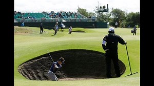 Sun shines on rain-hit Lytham at British Open