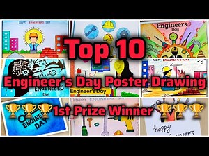 Engineers Day Drawing Ideas/World Engineering Day Drawing/Engineers Day Poster Drawing Ideas
