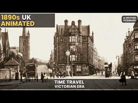 Time Travel to 1890s UK: Animated Victorian England & Scotland AI Revived, Eerie Soundscape
