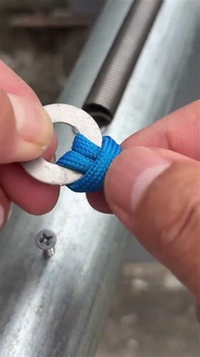 ​How to Securely Connect a Rope to a Metal Spring Using a Washer