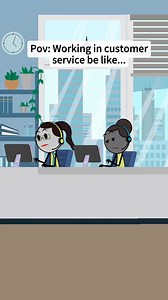 Working in customer service be like…😄😄️ ✨️ #fyp #animation #foryou #us #worklife #work #corporatelife #corporate #managersbelike #cartoon #corporateamerica #veronica | Likey Animation