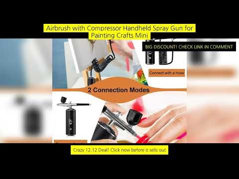 Airbrush With Compressor Handheld Spray Gun For Painting Crafts Mini Spray Gun