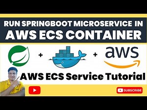 Deploy Springboot Microservice Docker Image in AWS ECS Fargate Cluster | Docker AWS ECS Tutorial