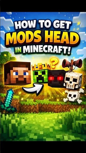 How to Get Mods Head in Minecraft #minecraft #minecraftshorts