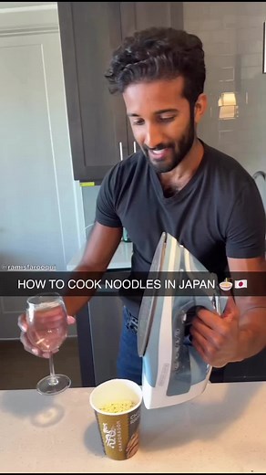 How To Cook Noodles In Japan😳🍜🇯🇵💯 #fyp #foru #foryou #foryoupage #japan #viral #ramennoodles #trending #steamer #iron