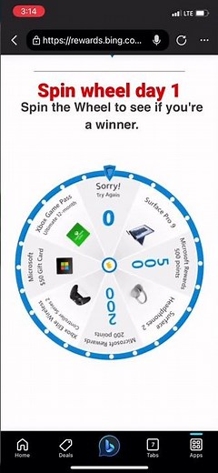 Microsoft rewards spin wheel #microsoft #microsoftrewards #wheelspins #wheelspin