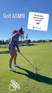 Golf ASMR? Yes, please! 🤤 SHARE YOUR FAVORITE GOLF SOUNDS! … The sound of a perfectly struck iron is like music to my ears! #golf #golfswing #golfsounds #asmr #golfasmr #golfer #golfcourse #golflife #golfbabes | Fit Golfer Girl