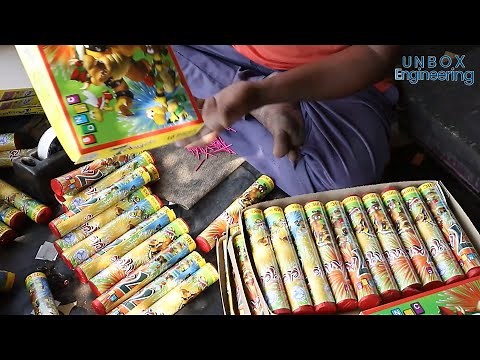 Secrets of Firecracker Production: Inside Sky Shot Fireworks Making Process ✨✨ | Unbox Engineering