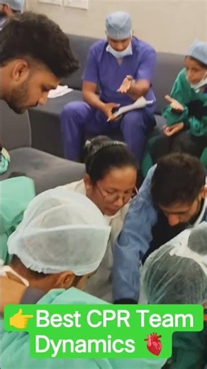 👉Best CPR Team Dynamics 🫀 #iillss #doctor #cardiacarrest #yt #heartattack #ecg #drsatyaa #acls #cpr