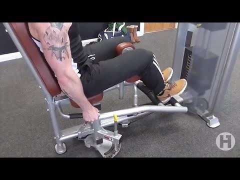 How to use the inner/outer thigh duel resistance machine