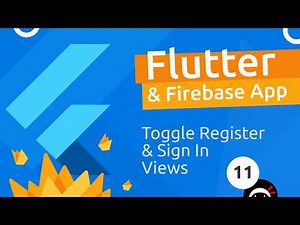 Flutter & Firebase App Tutorial #11 - Toggle Between Forms