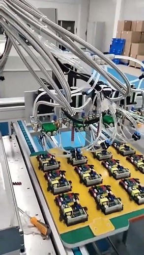 Semi-automatic handheld glue filling machine with precise mixing of dual-liquid AB epoxy resin. Auto