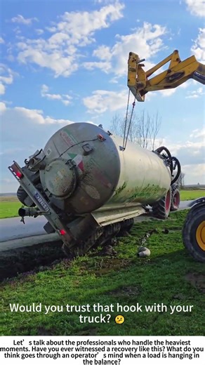 Flipping the Heavyweight: Recovering a Rolled Cement Tanker 🏗️