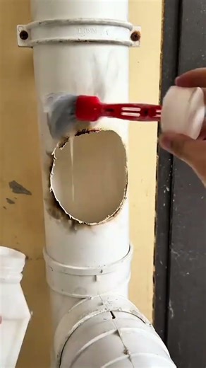 Using heat to create a perfect hole for PVC pipe connections.