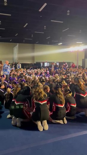 Celebrating Victory at a Cheerleading Competition