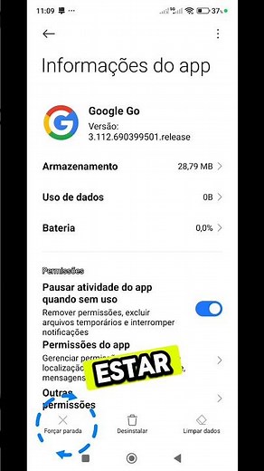 COMO DESINSTALAR O APP GOOGLE GO