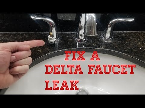 How to fix a Delta bathroom faucet leaking handle