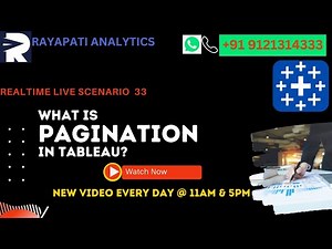 Tableau pro | Pagination in Tableau to improve performance of dashboard | Learn new methods.