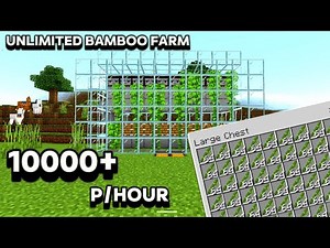 I built an Insane Automatic Bamboo Farm in Minecraft – Easy & Efficient!