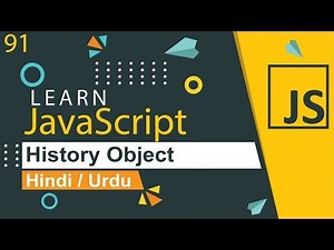 JavaScript History Object Tutorial in Hindi / Urdu