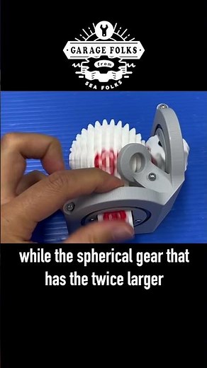 How pole of the monopole gear works for the infinite rotation of the spherical gear? #shorts