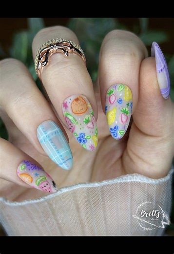 Dreamy Summer Picnic Nail Art Tutorial