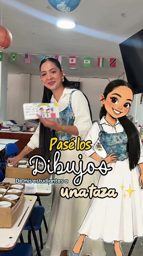 Detalle personalizado para la persona especial: tacita hecha con Cricut