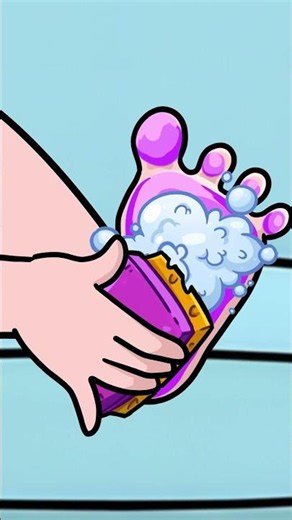 🦶😊 Clean Feet, Happy Kids | Fun Hygiene Habits Story | Game Learning & Fun #learnforkids