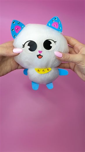 🐱💗Cute Squishy Cat Super Easy #easycrafts #diy #cute
