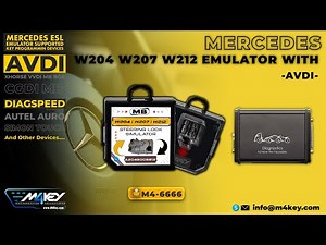 How To Program M4KEY Mercedes W204 W207 W212 Emulator With AVDI