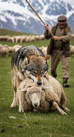 When Wolves Clash With a Shepherd’s Flock? See the Epic Battle Unfold #wildlife #nature #animals