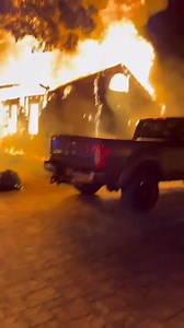 Today at 2:04am our department was dispatched to a reported structure fire on Ranch Dr. Upon arrival of the first Chief, a large house was discovered fully engulfed with flames, and a neighboring house had started to show signs of igniting. Crews quickly deployed hose lines and put themselves between the large fire and the neighboring home, preventing the spread of the fire and saving the neighbor’s home from major damage. One firefighter suffered 1st and 2nd degree burns during the protection e