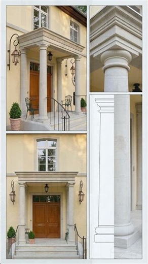 Stilvolle #Betonsäulen & #Vordersäulen von TRAX-MATTHIES | #hausbauen #architekturdetails #säulen