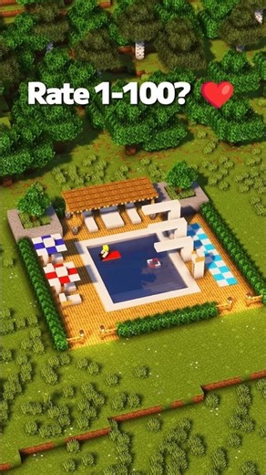 How to Build an EASY Modern Swimming Pool in Minecraft! 🌊 (Step-by-Step)