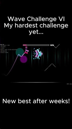 Wave Challenge VI 46% #geometrydash #gd #gaming