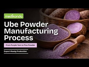 Ube Powder Manufacturing Process | From Fresh Purple Yam to Fine Powder