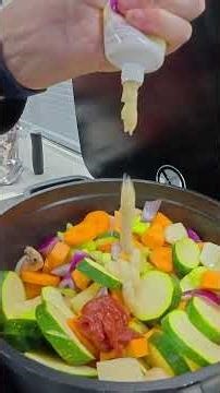 Winter Veggie Stew | Great for cold nights when camping