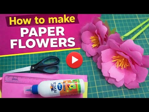 DIY 3D Paper Flowers 🌸 | Easy Paper Flower Craft Tutorial #diy #craft #papercraft
