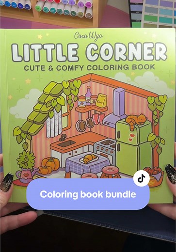Replying to @ᯓ★ the cutest coloring books! #coloringbooks #coloringbookforadults #coloringtok #colouringtok #tiktokshopfinds #cocowyo #cocowyocoloringbook