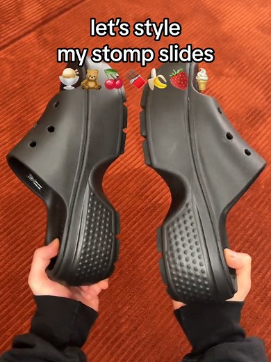 why food-shaped if no eat? bc crocs for feet only #croctok #jibbitzcharms #crocsstomp