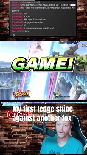 My first ledge shine against another Fox - Super Smash Bros. Ultimate #smashbrosultimate #ssbu