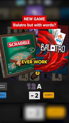 NEW game is like BALATRO but with WORDS?