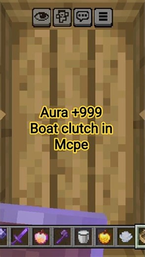 Top 2 my op clutch even boat clutch on mcpe 🔥 don't watch