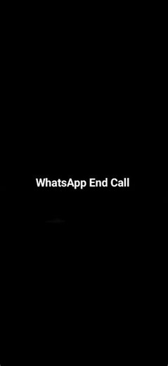 WhatsApp Endcall sound