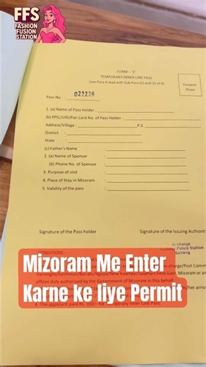 Important Info About Inner Line Permit for #mizoram #mizoramtourism #ILP #travel #travelvlog