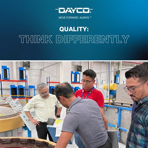 This November, we celebrate World Quality Month and its theme “Quality: think differently”. At Dayco, we believe that quality is not just a goal to achieve: it is our way of working, the thread that connects every department and allows us to guarantee safety, reliability, and outstanding performance. For this reason, we chose the slogan “Quality Unites Us, Excellence Guides Us”, which represents an invitation to give our best, to care about every detail and to turn every challenge into an opport